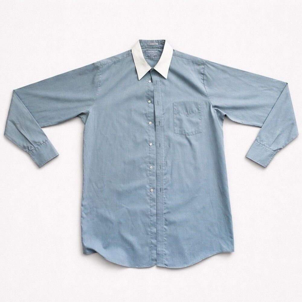 Vintage Christopher Hart Tall Men Shirt Medium Sage Button Down USA